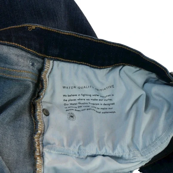 Banana Republic High Rise Flare Blue Jeans 35 Actual Measures 40W x 33L Bootcut - Picture 6 of 8